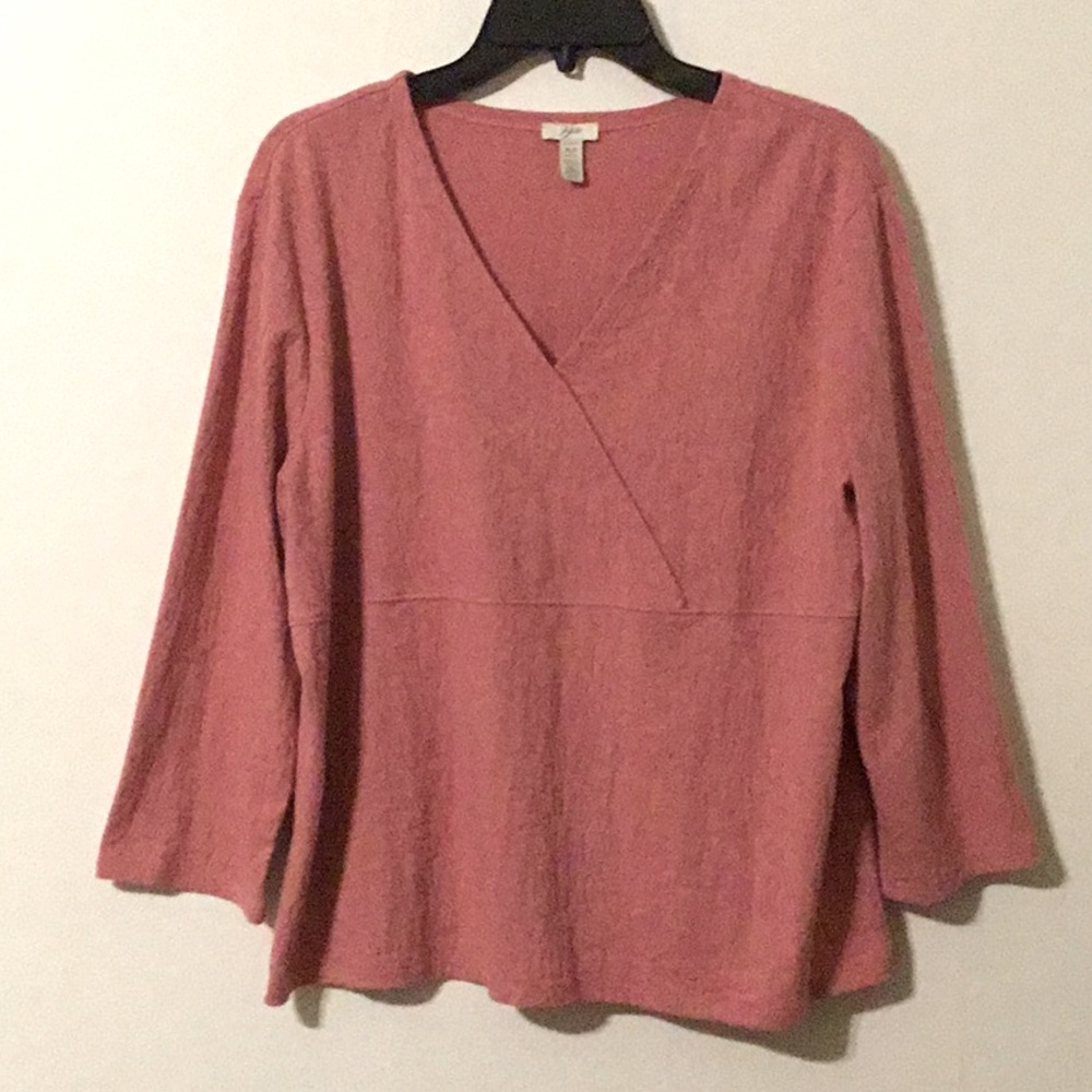 🎁 J. Jill Brocade Top Sz XL Petite  EUC